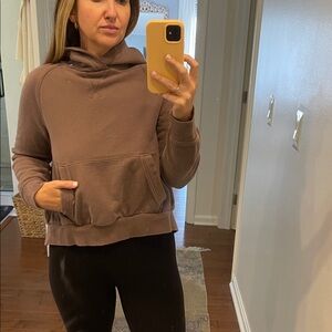 Athleta purplish brown  Hoodie with Front Pocket